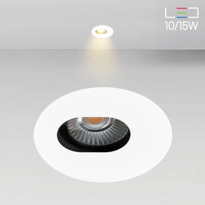 [LED 10/15W] 앨빈 3인치 원형 타원홀 매입등 (타공:Ø75)