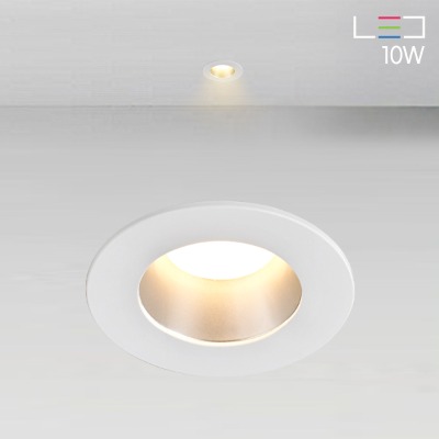 [LED 10W] 스페이스 3인치 원형 매입등 (타공:Ø75)